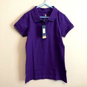 Girls stretch polo